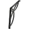 Ekena Millwork Versailles Wrought Iron Bracket, (Single center brace), Antiqued Silver 1 1/2"W x 12"D x 15"H BKTM01X12X15SVEASV - alternate 1
